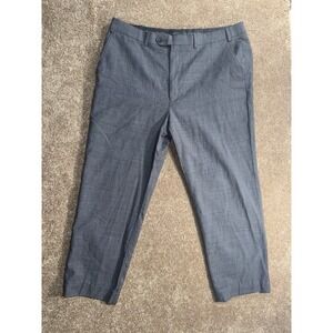 LAUREN RALPH LAUREN 100% Wool Dress Pants Mens Sz 38 Gray Natural Classic‎